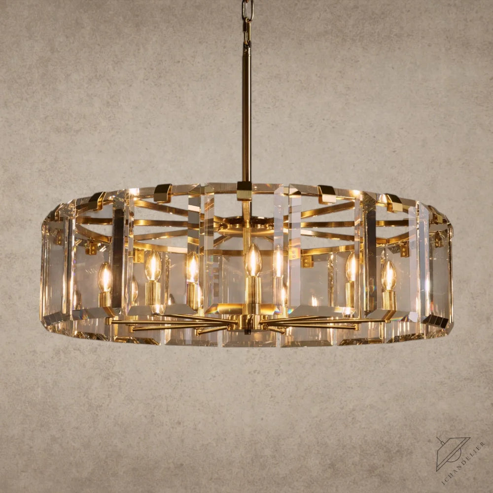38" / Brass Amaya Round Chandelier 21.5", 30", 38", 48"