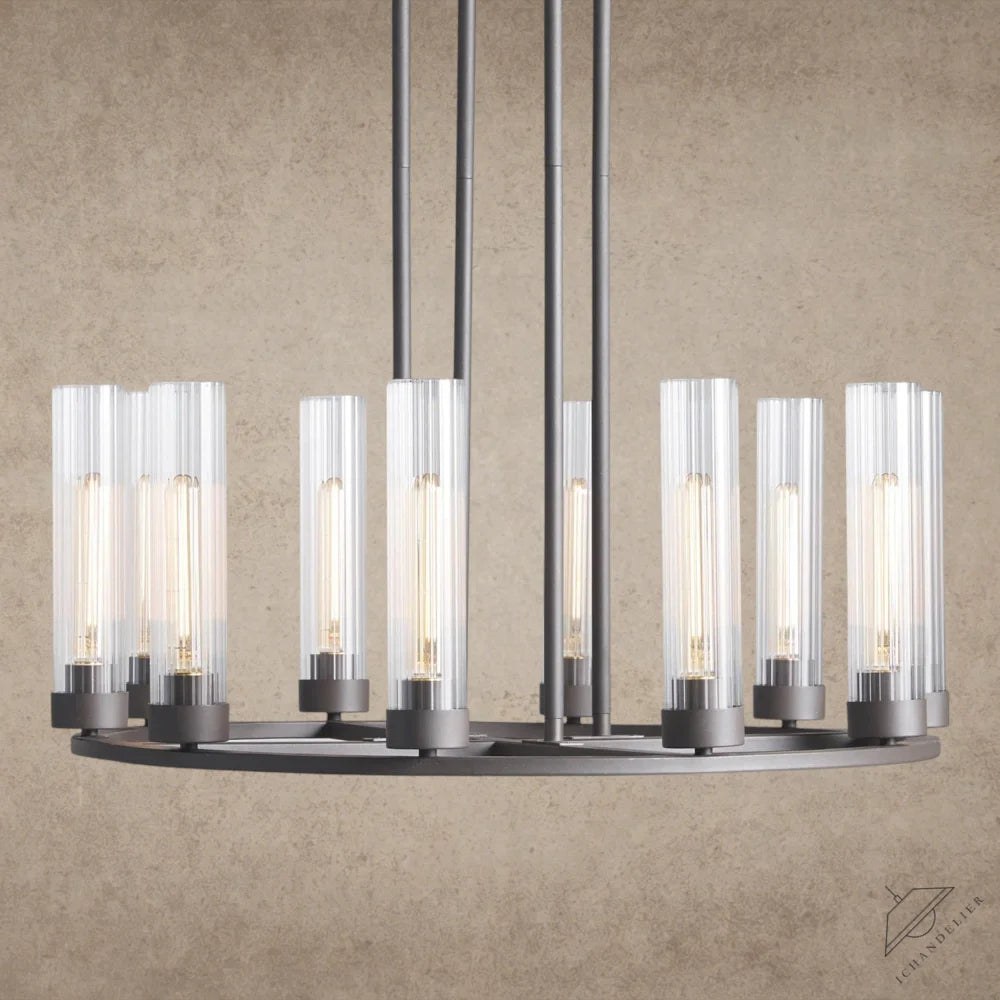 Bronze Andreas 10-Light Round Chandelier
