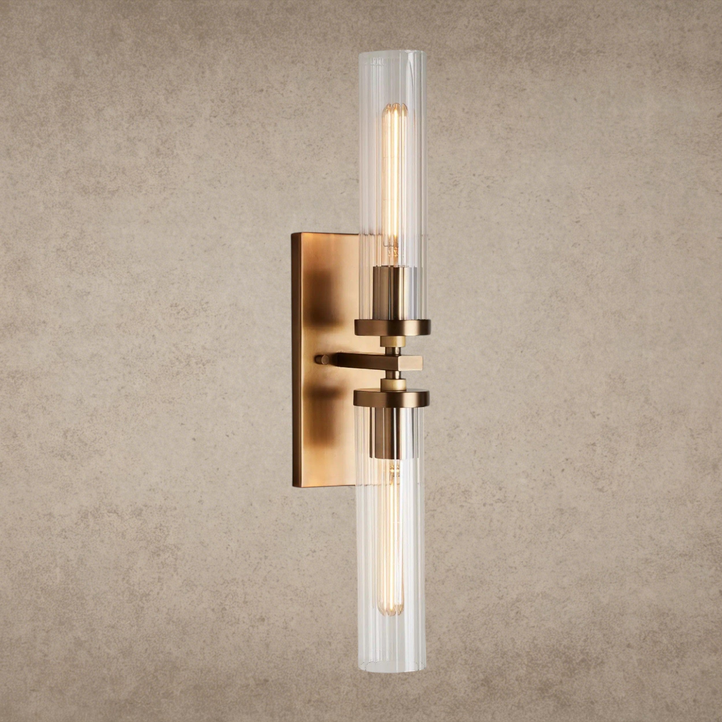 Brass Andreas Double Sconce