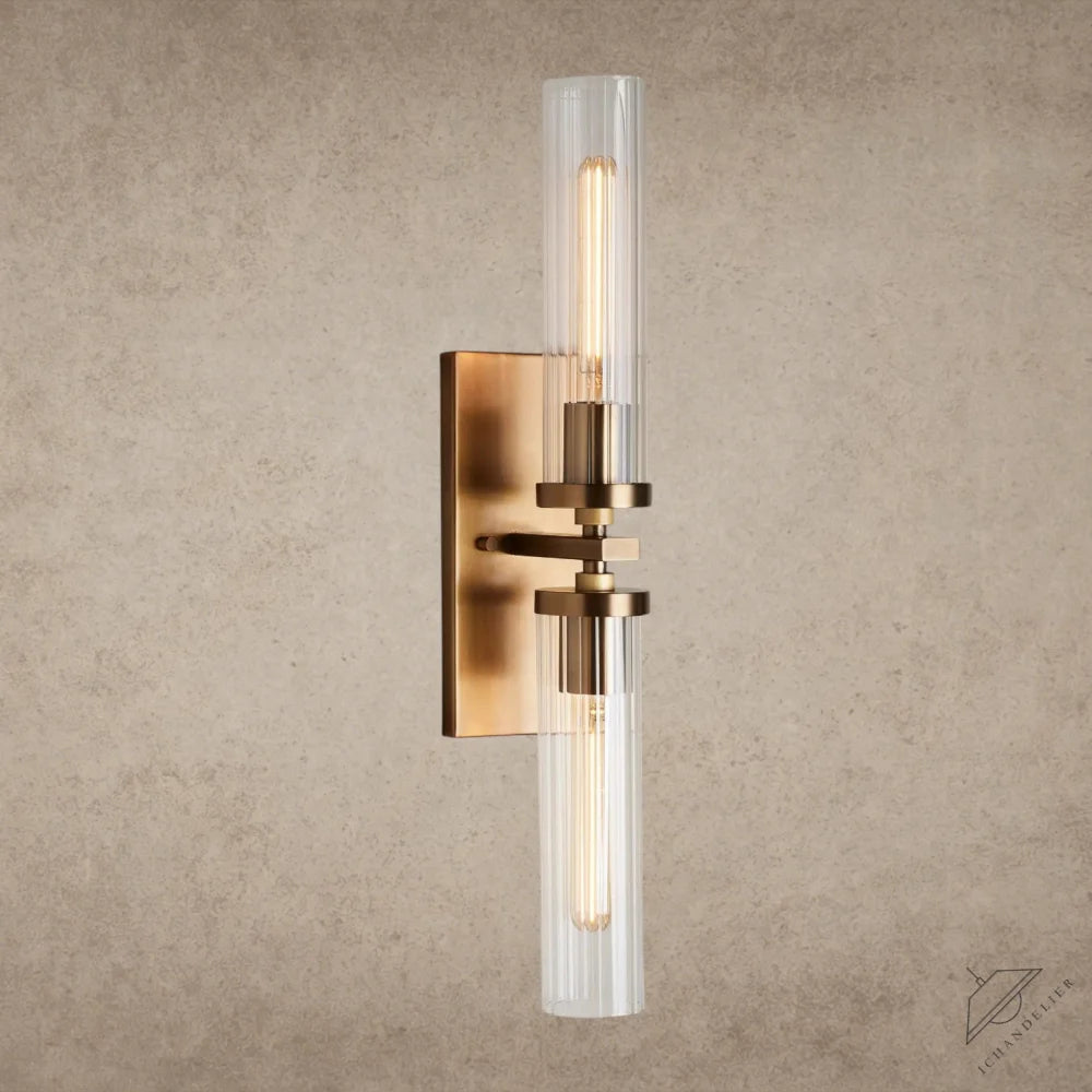 Brass Andreas Double Sconce