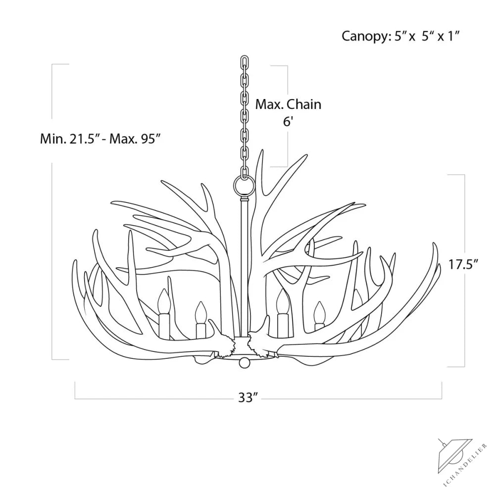 Antler Chandelier