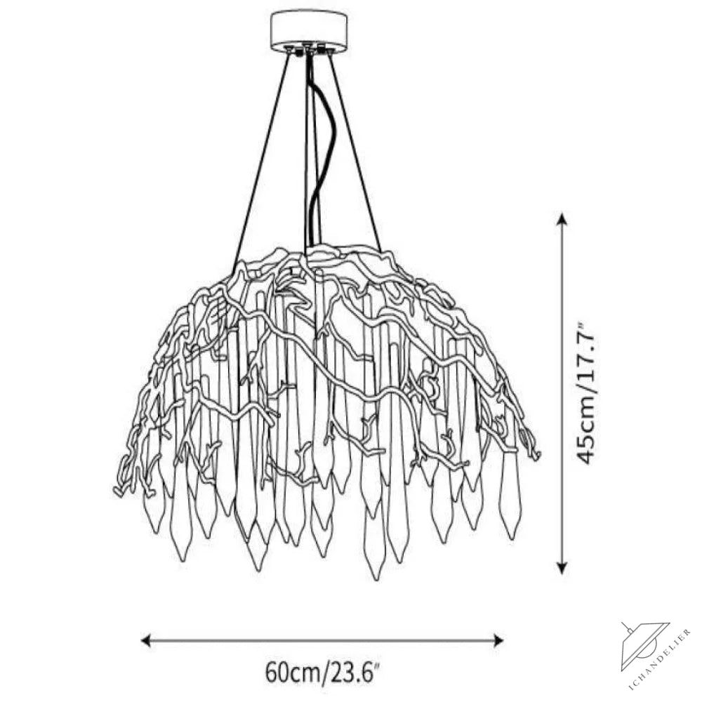 Aqua Dome Chandelier