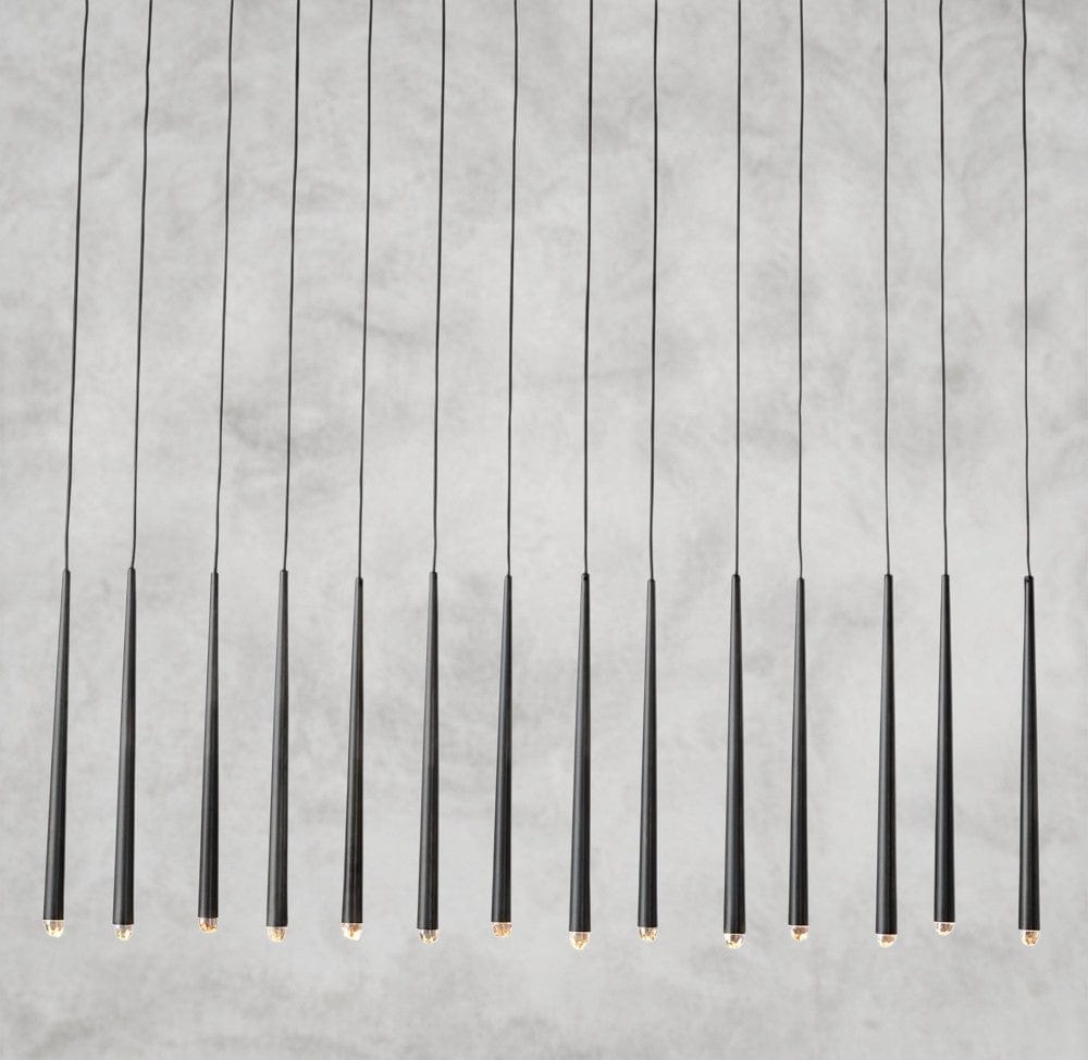 Bronze Aquitaine Linear Chandelier 72"