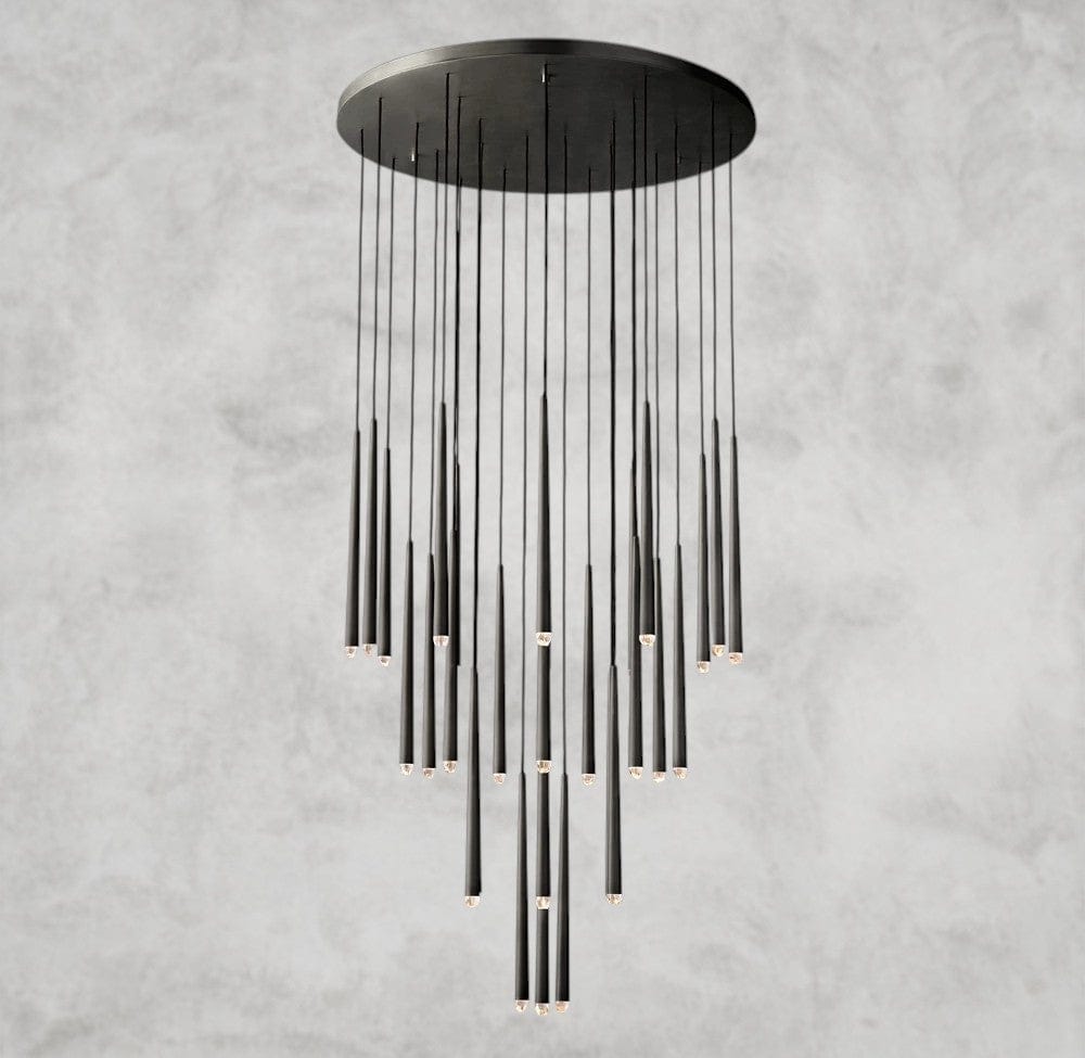 48 / Bronze Aquitaine Round Chandelier 18