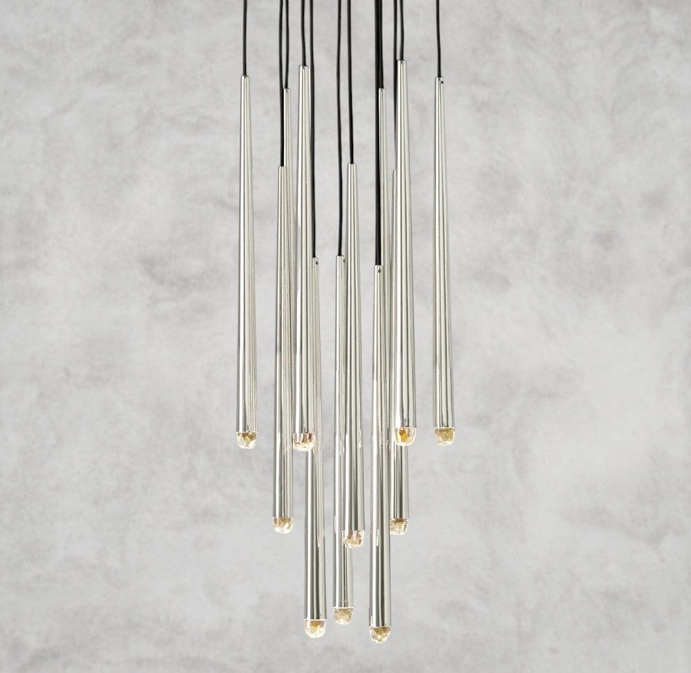 18 / Nickel Aquitaine Round Chandelier 18", 24", 30", 48"