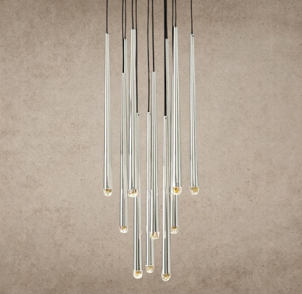 18 / Nickel Aquitaine Round Chandelier 18", 24", 30", 48"