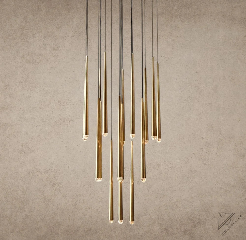 30" / Brass Aquitaine Round Chandelier 18", 24", 30", 48"