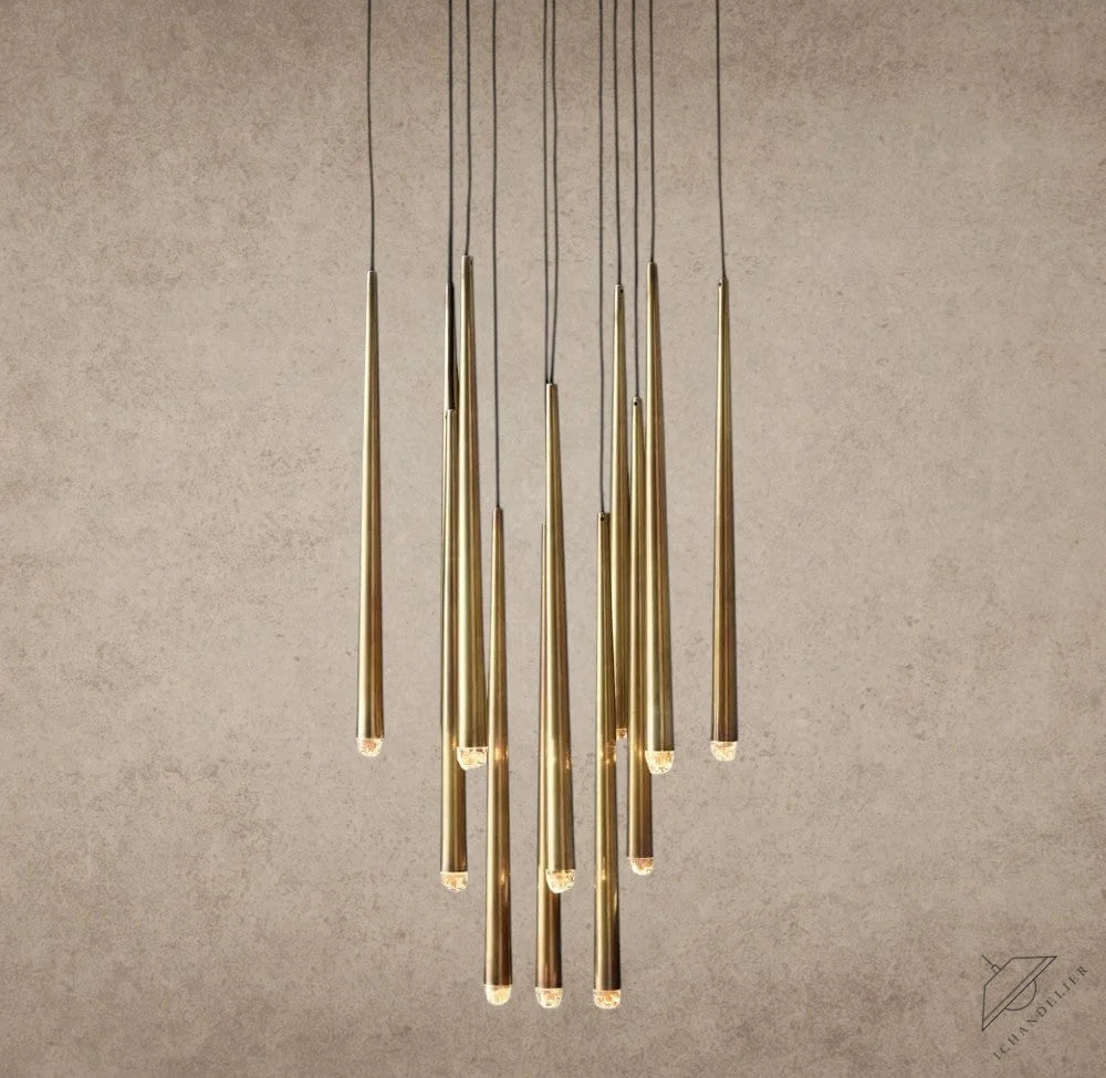 24" / Brass Aquitaine Round Chandelier 18", 24", 30", 48"