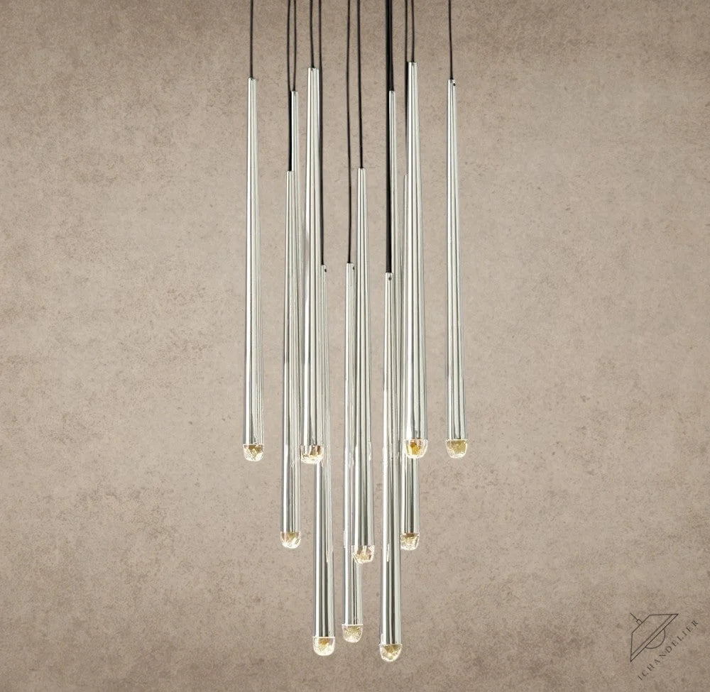 18 / Nickel Aquitaine Round Chandelier 18", 24", 30", 48"