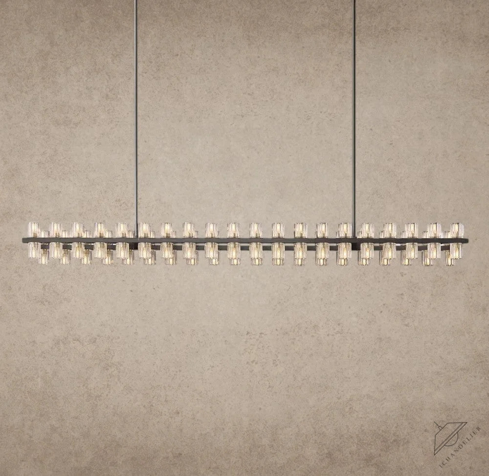 72" / Bronze Arcachon LED Rectangular Chandelier 54", 72"