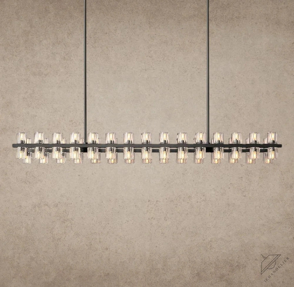 54" / Bronze Arcachon LED Rectangular Chandelier 54", 72"