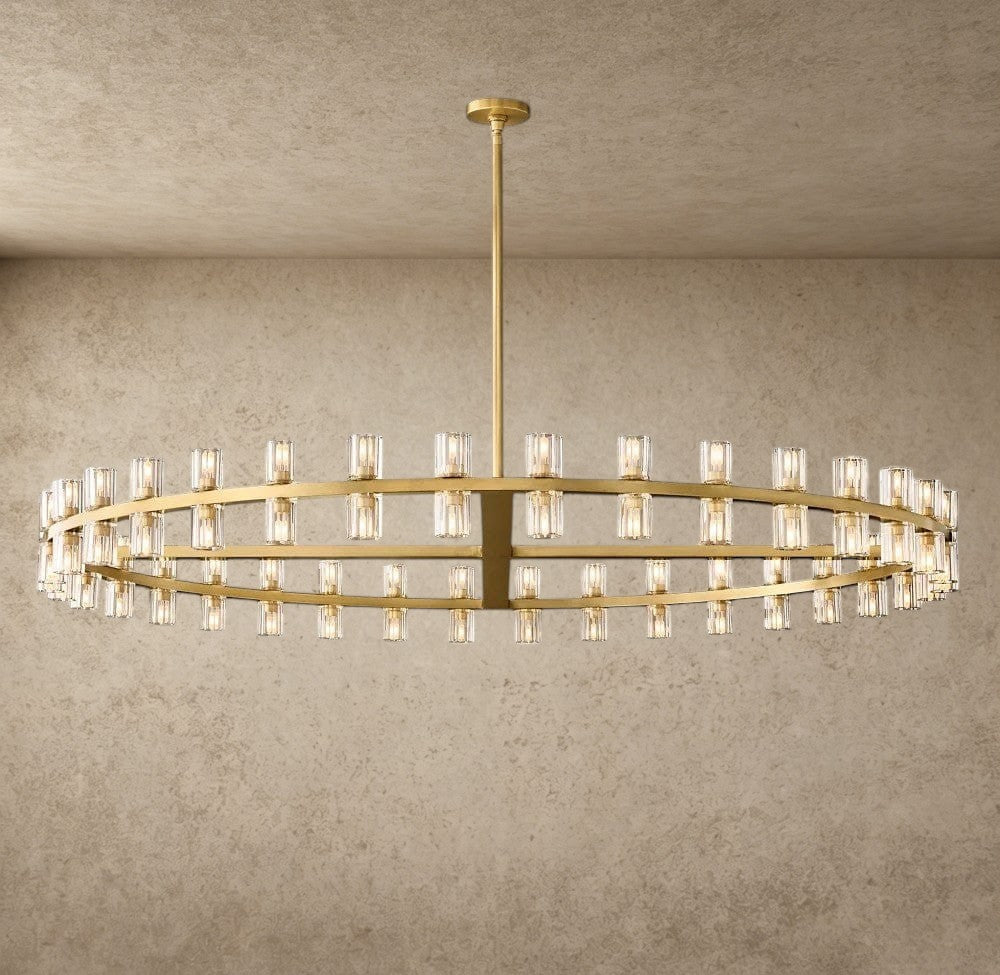 60" / Brass Arcachon LED Round Chandelier 36", 48", 60"