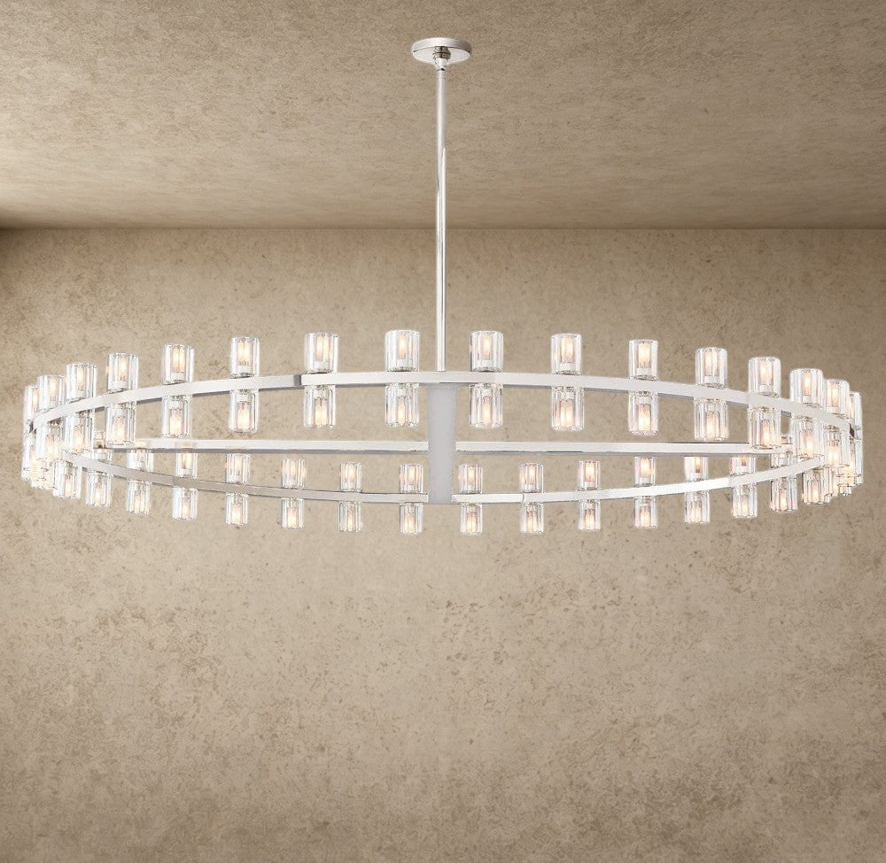 60" / Nickel Arcachon LED Round Chandelier 36", 48", 60"