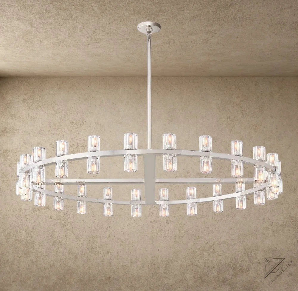 48" / Nickel Arcachon LED Round Chandelier 36", 48", 60"
