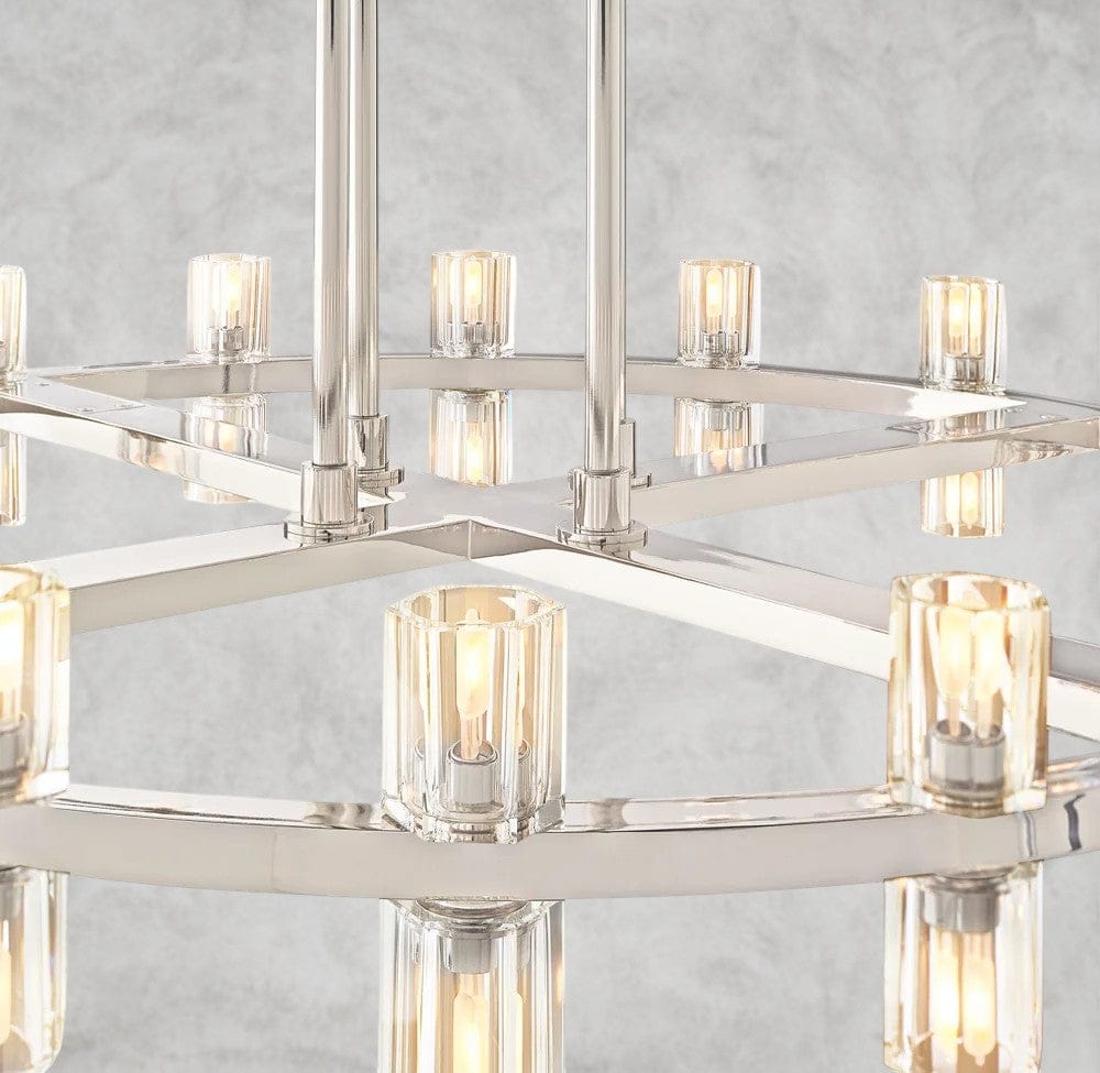 Arcachon LED Round Two-Tier Chandelier 60