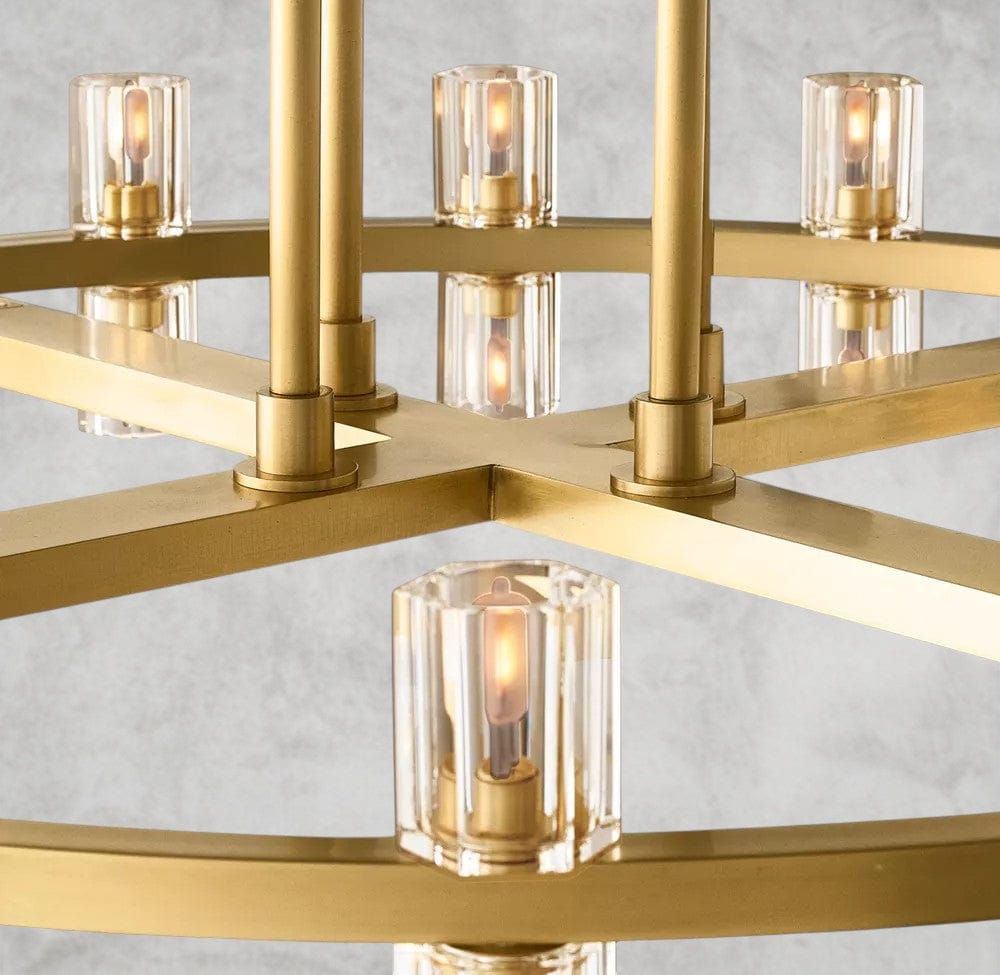 Arcachon LED Round Two-Tier Chandelier 60