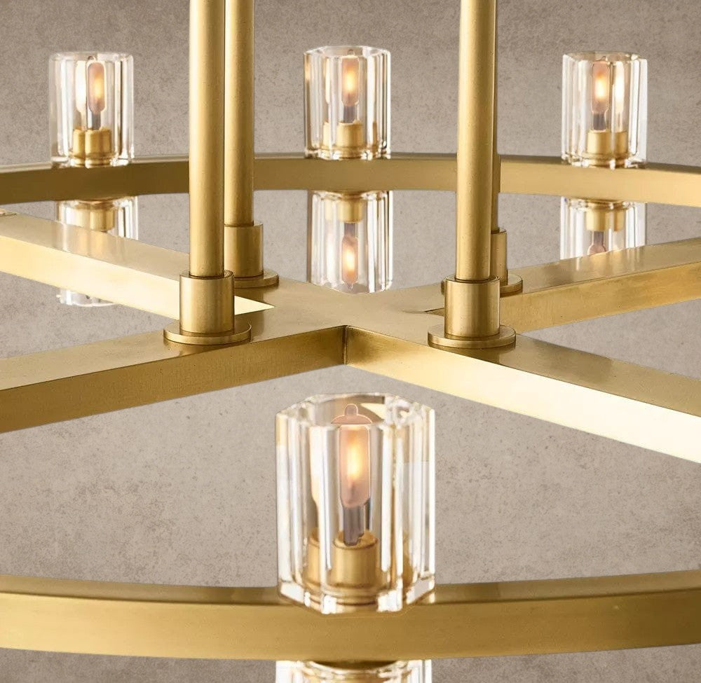 Arcachon LED Round Two-Tier Chandelier 60"