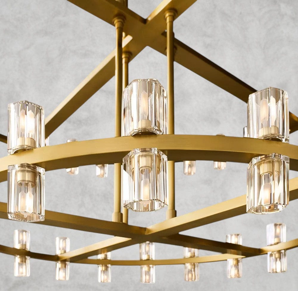 Arcachon LED Round Two-Tier Chandelier 60
