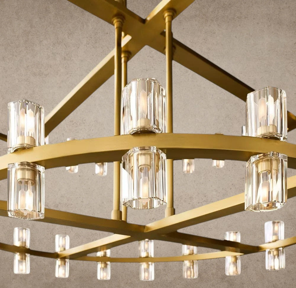 Arcachon LED Round Two-Tier Chandelier 60"