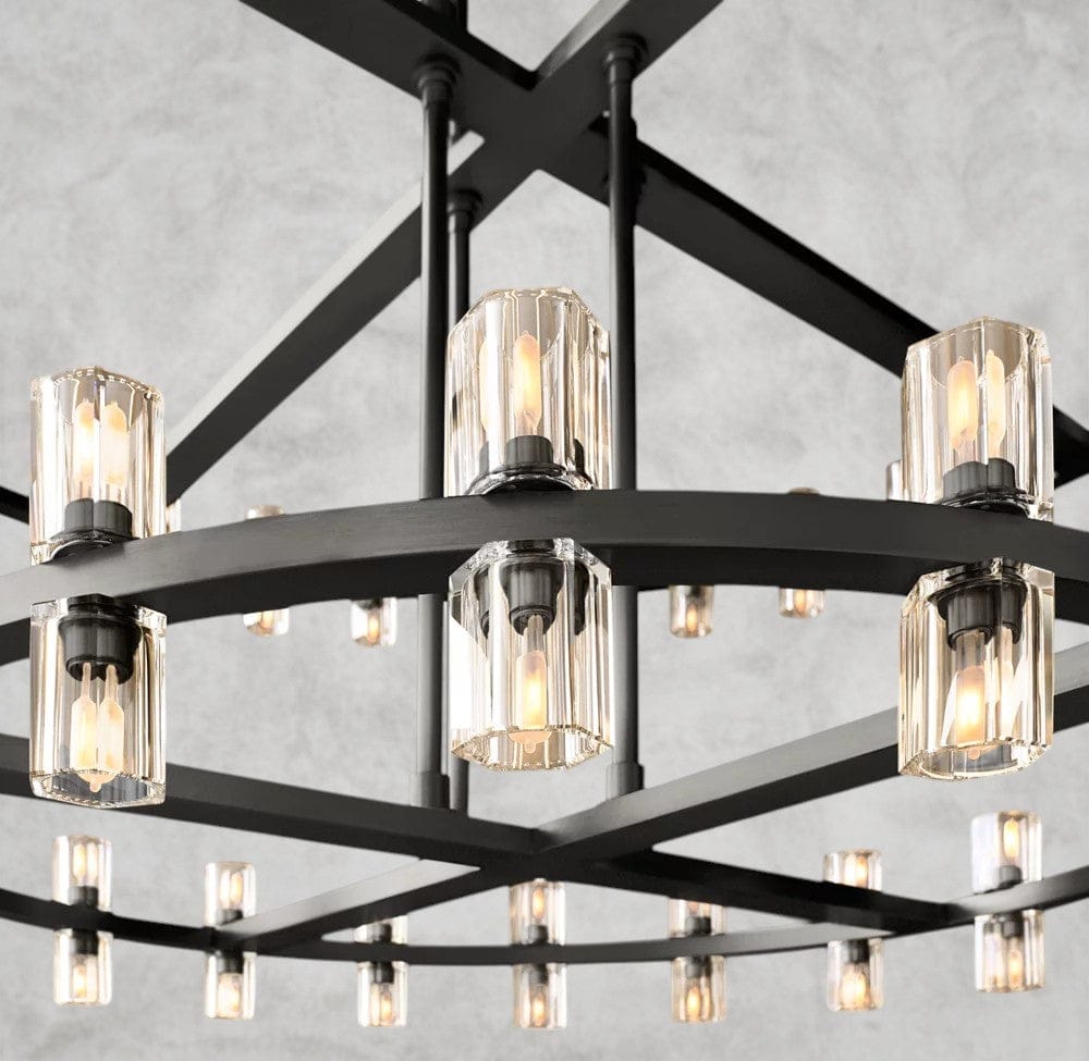 Arcachon LED Round Two-Tier Chandelier 60