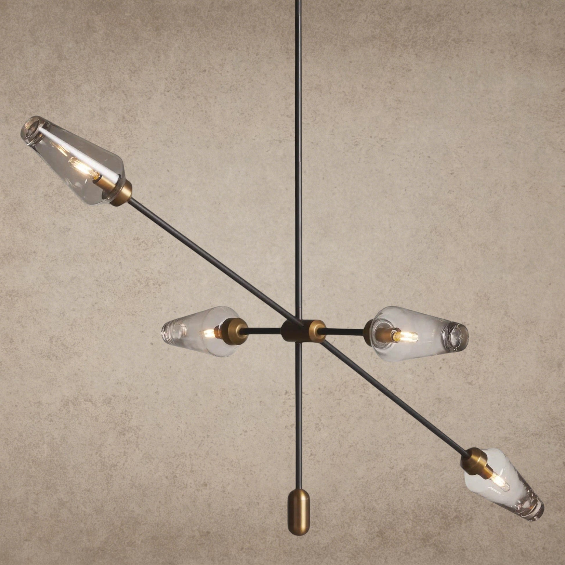 Arrow Bronze Chandelier