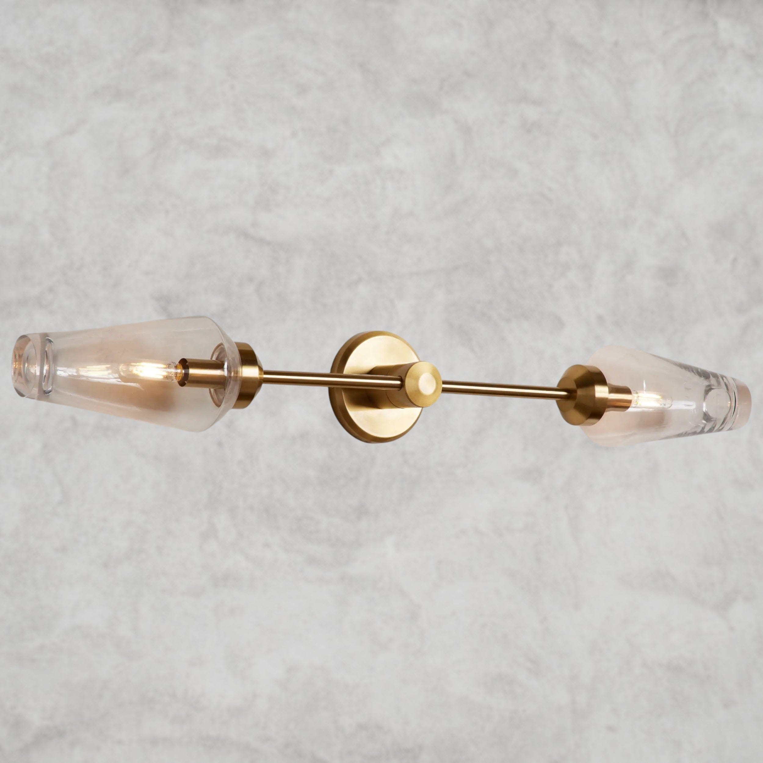 Brass Arrow Double Sconce