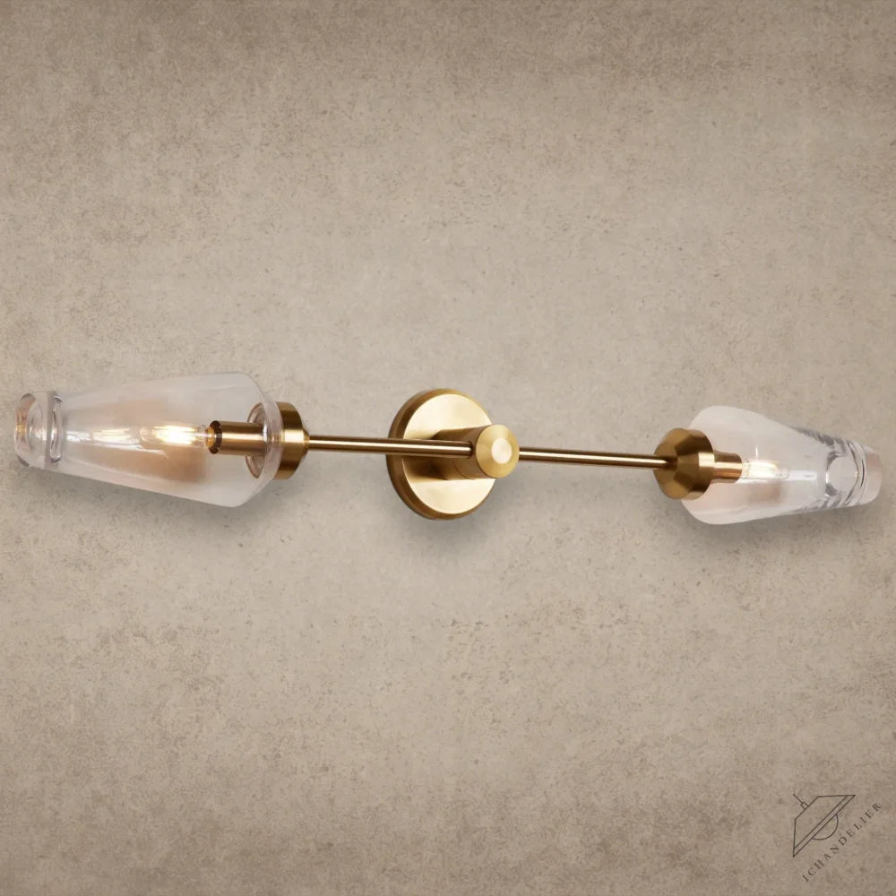 Brass Arrow Double Sconce