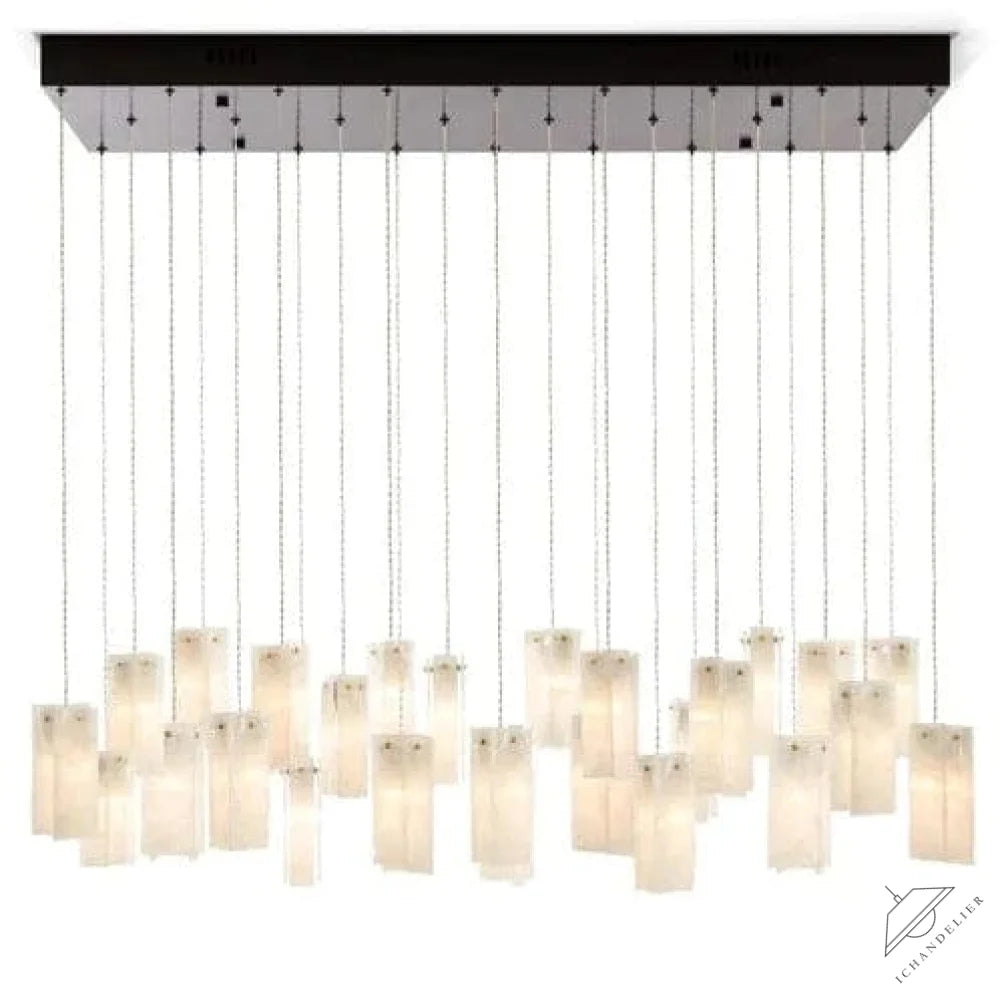 Art Design 1/25/60/84-Light Colorful Rectangle Cluster Glass Tile Pendant/Chandelier
