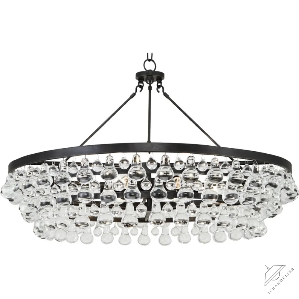 Artistic Pear Round Chandelier 50 inch, Dining Room Round Chandelier