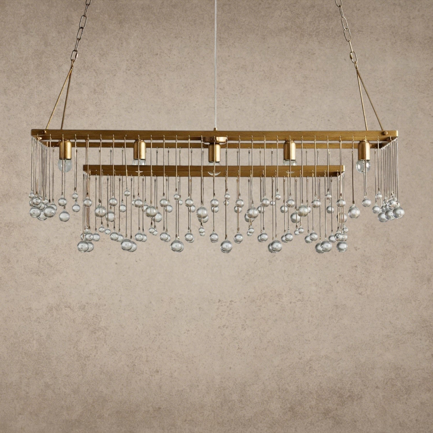 Aubrey Rectangular Chandelier 47", 60"