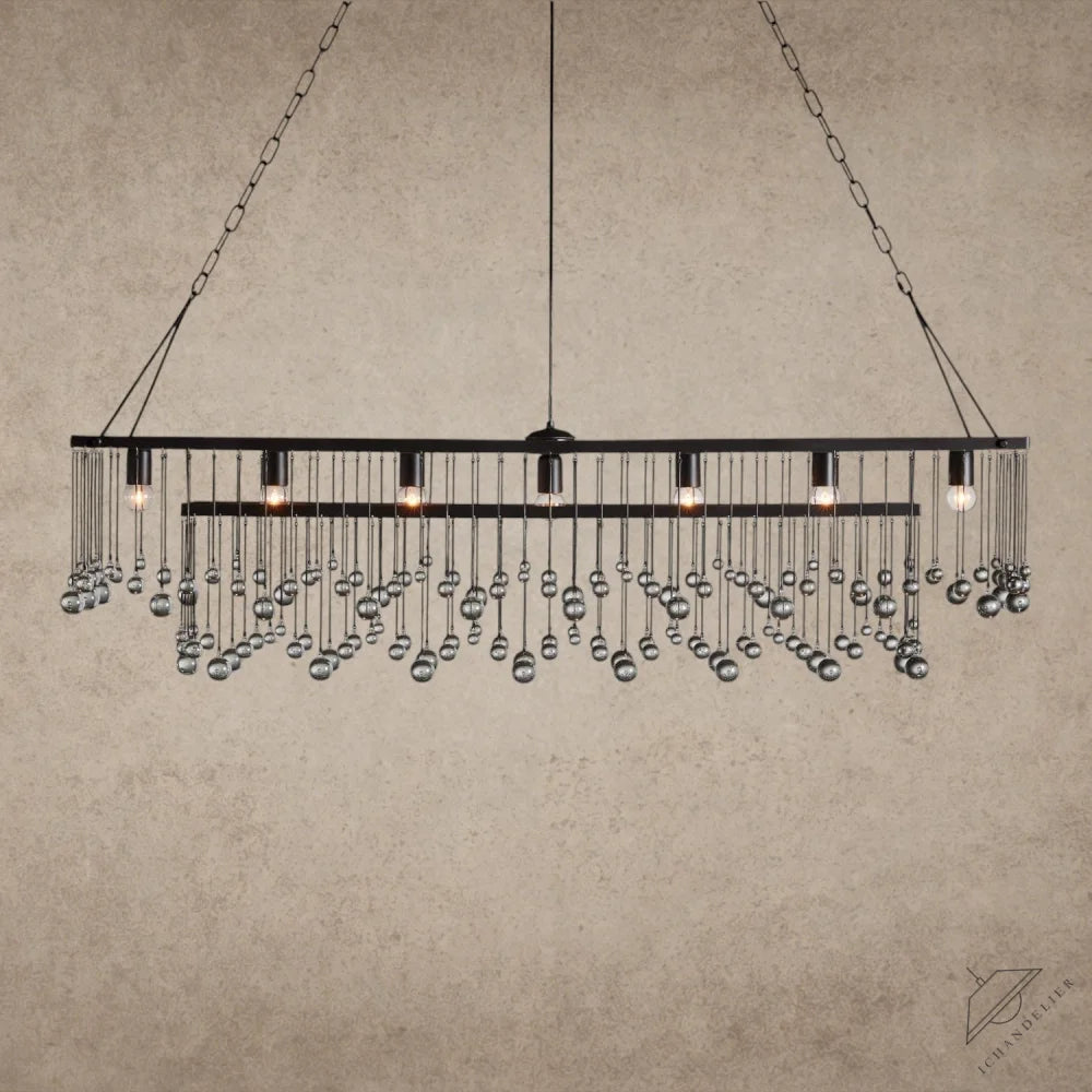 60" / Bronze Aubrey Rectangular Chandelier 47", 60"