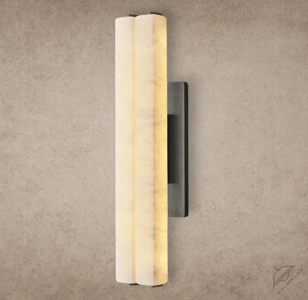 25" / Bronze Audubon Alabaster Double Sconce