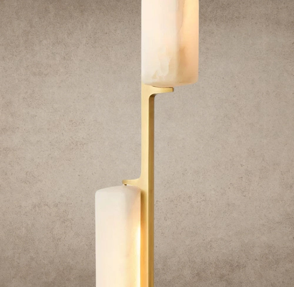 Audubon Alabaster Linear Chandelier 54"