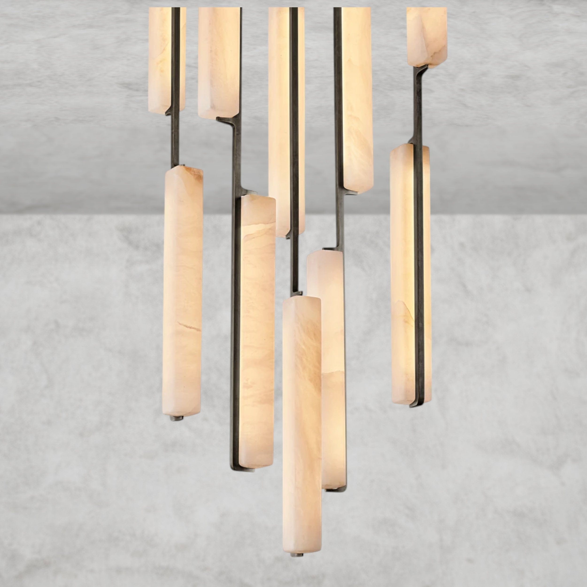 Audubon Alabaster Round Chandelier 24