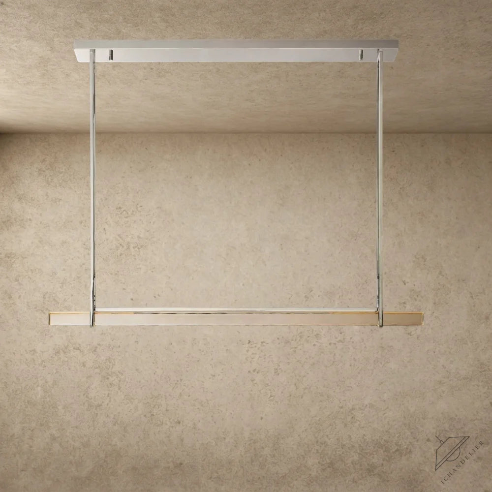 Audubon Crystal Linear Single Bar Chandelier