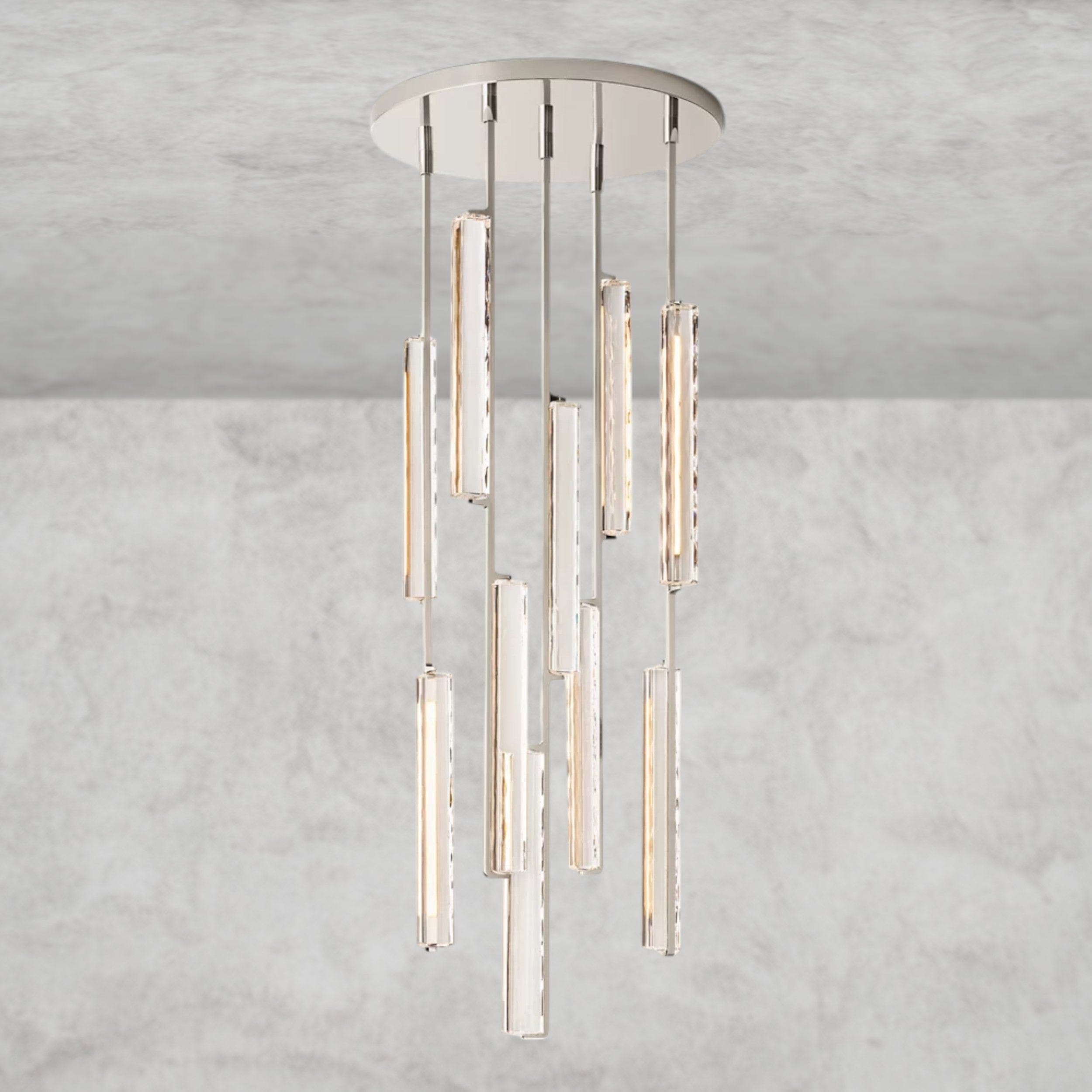 24" / Nickel Audubon Crystal Round Chandelier 24", 40", 56"