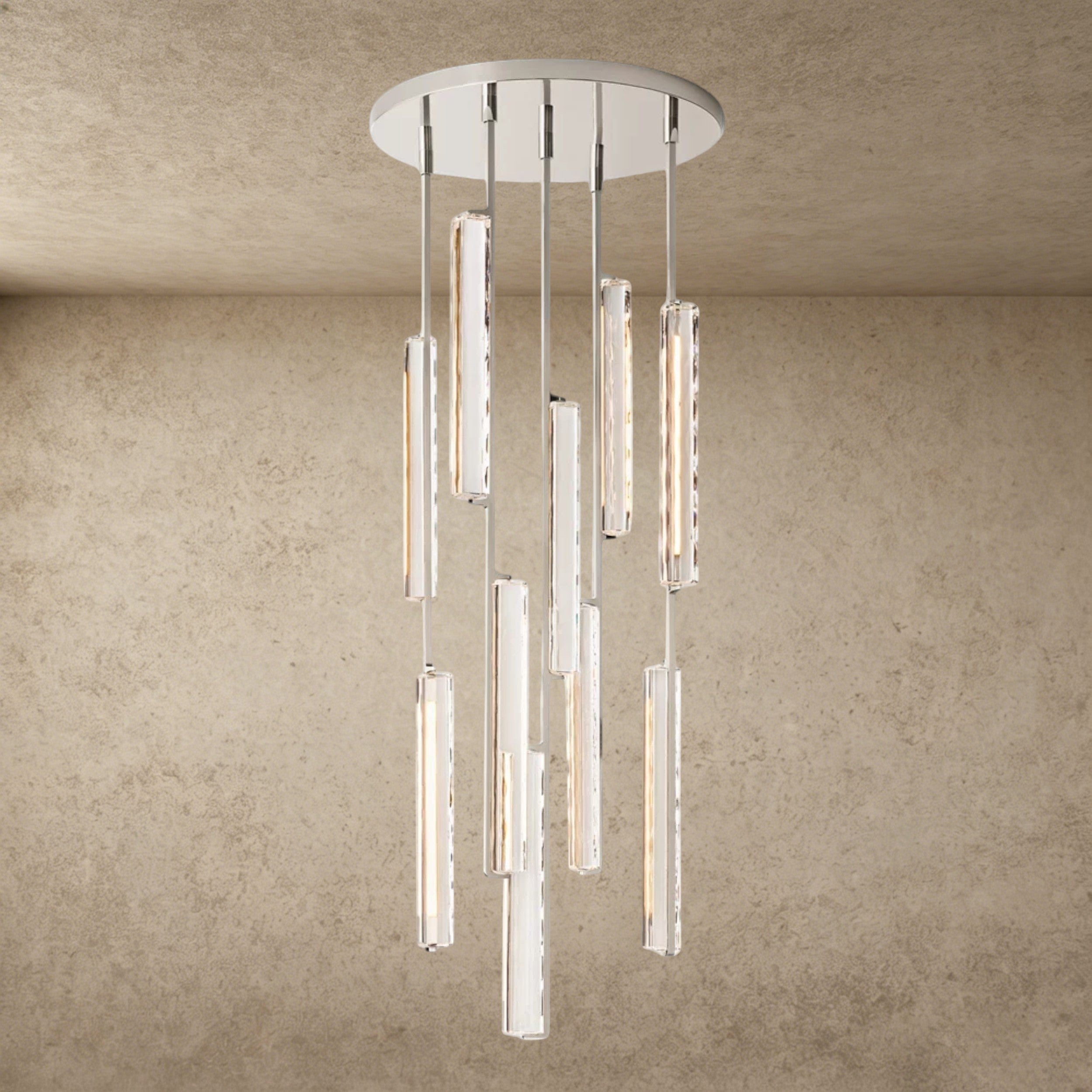 24" / Nickel Audubon Crystal Round Chandelier 24", 40", 56"