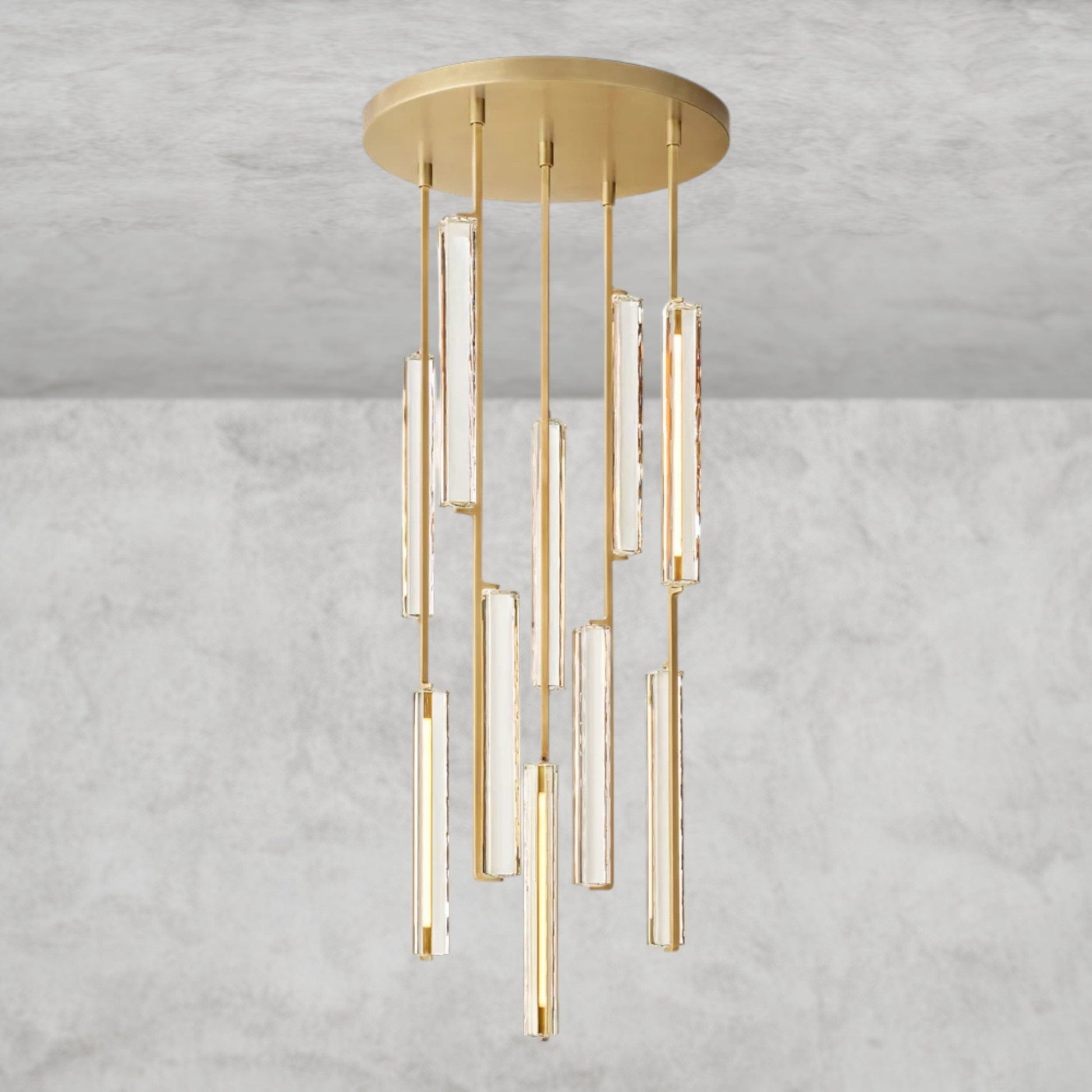 24" / Brass Audubon Crystal Round Chandelier 24", 40", 56"