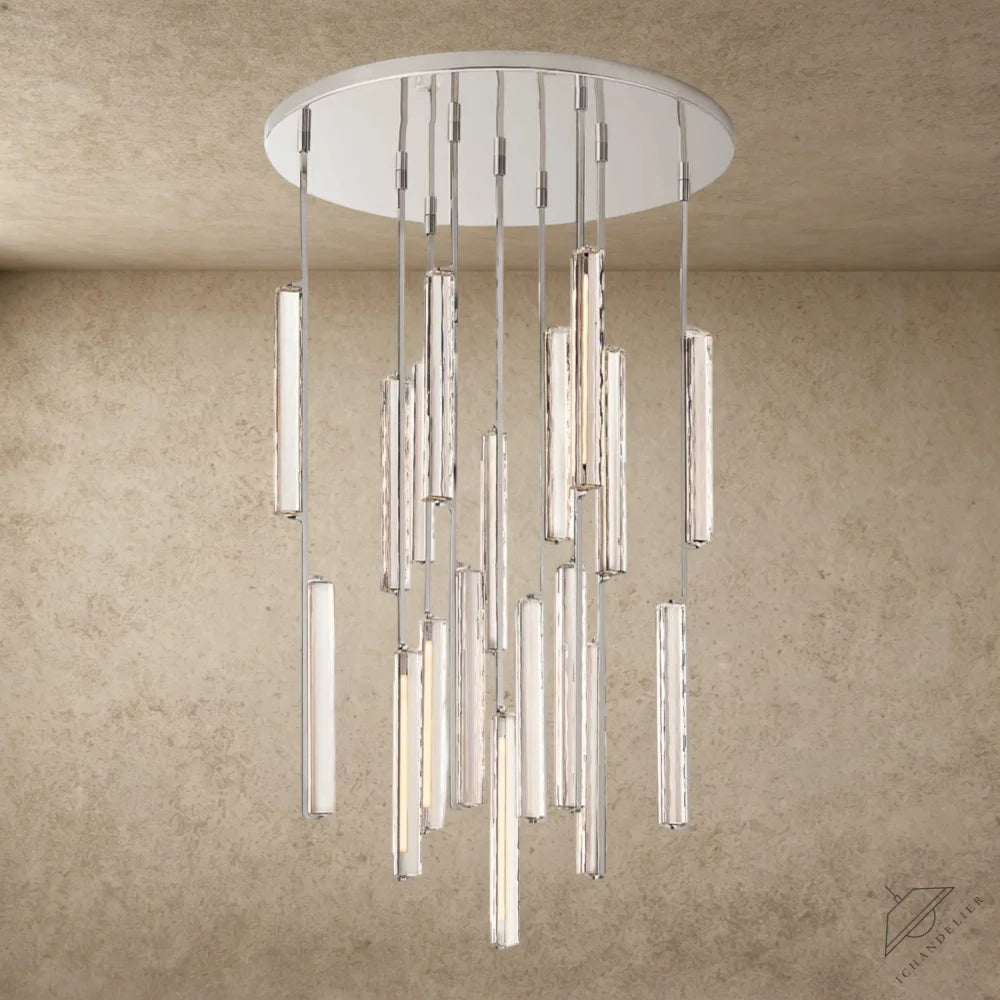 40" / Nickel Audubon Crystal Round Chandelier 24", 40", 56"