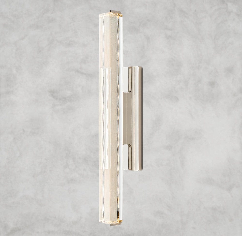 25" / Nickel Audubon Crystal Single Sconce