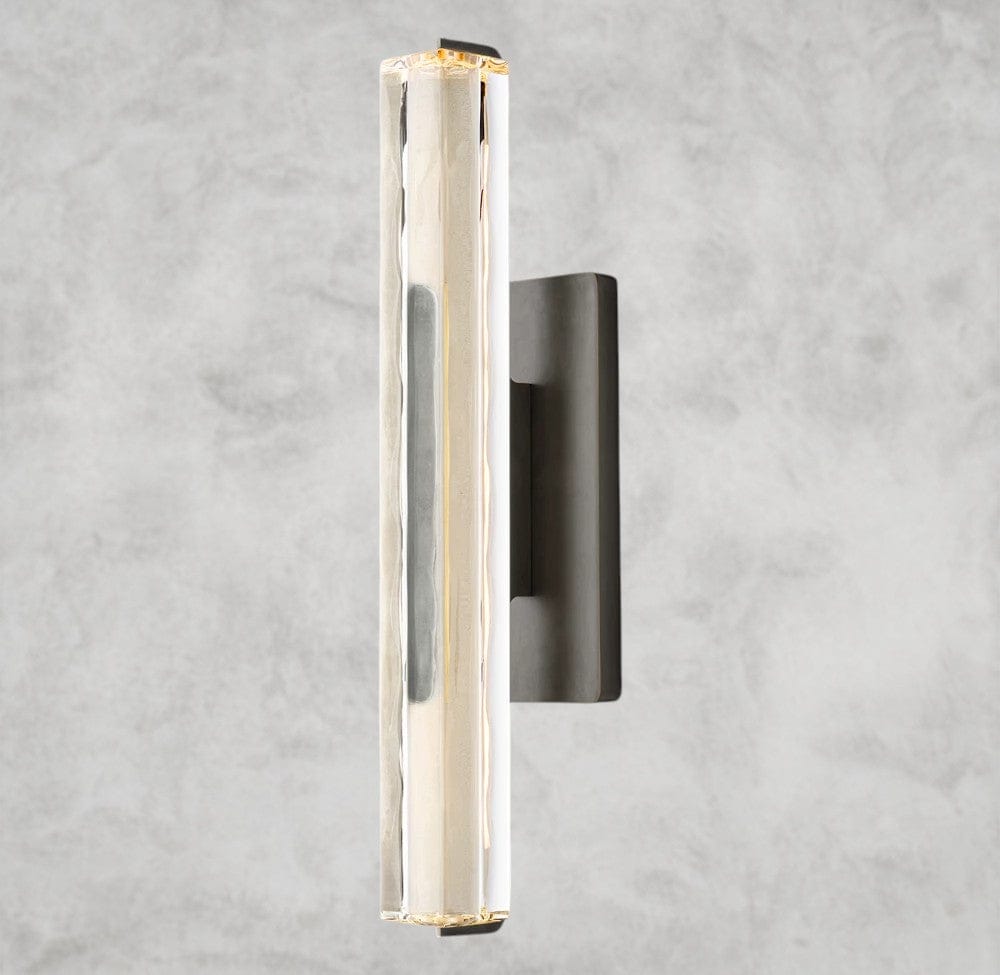 19" / Bronze Audubon Crystal Single Sconce