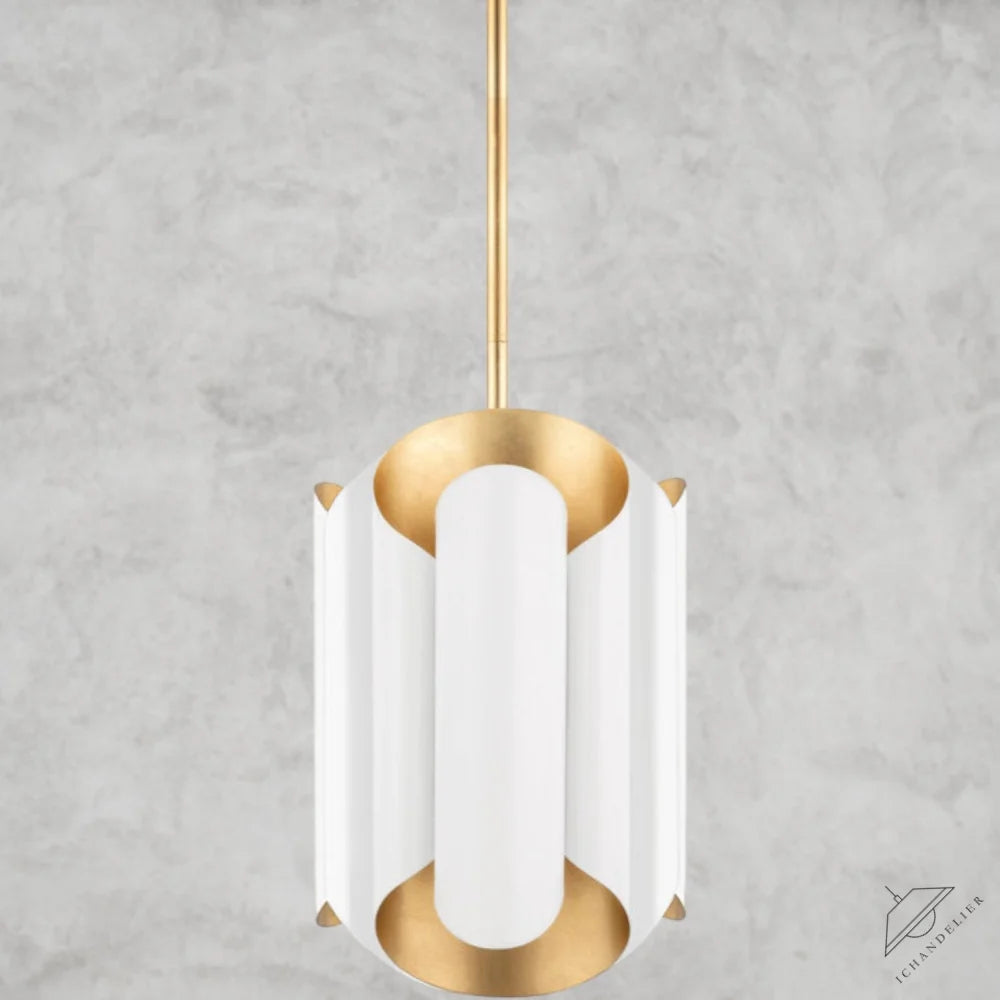 White Bainks Pendant Light 6"
