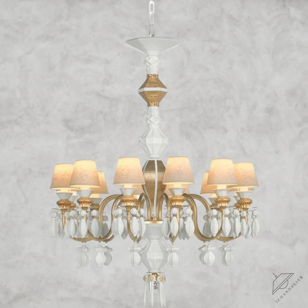 Golden Luster Belle De Nuit 12-Lights Chandelier
