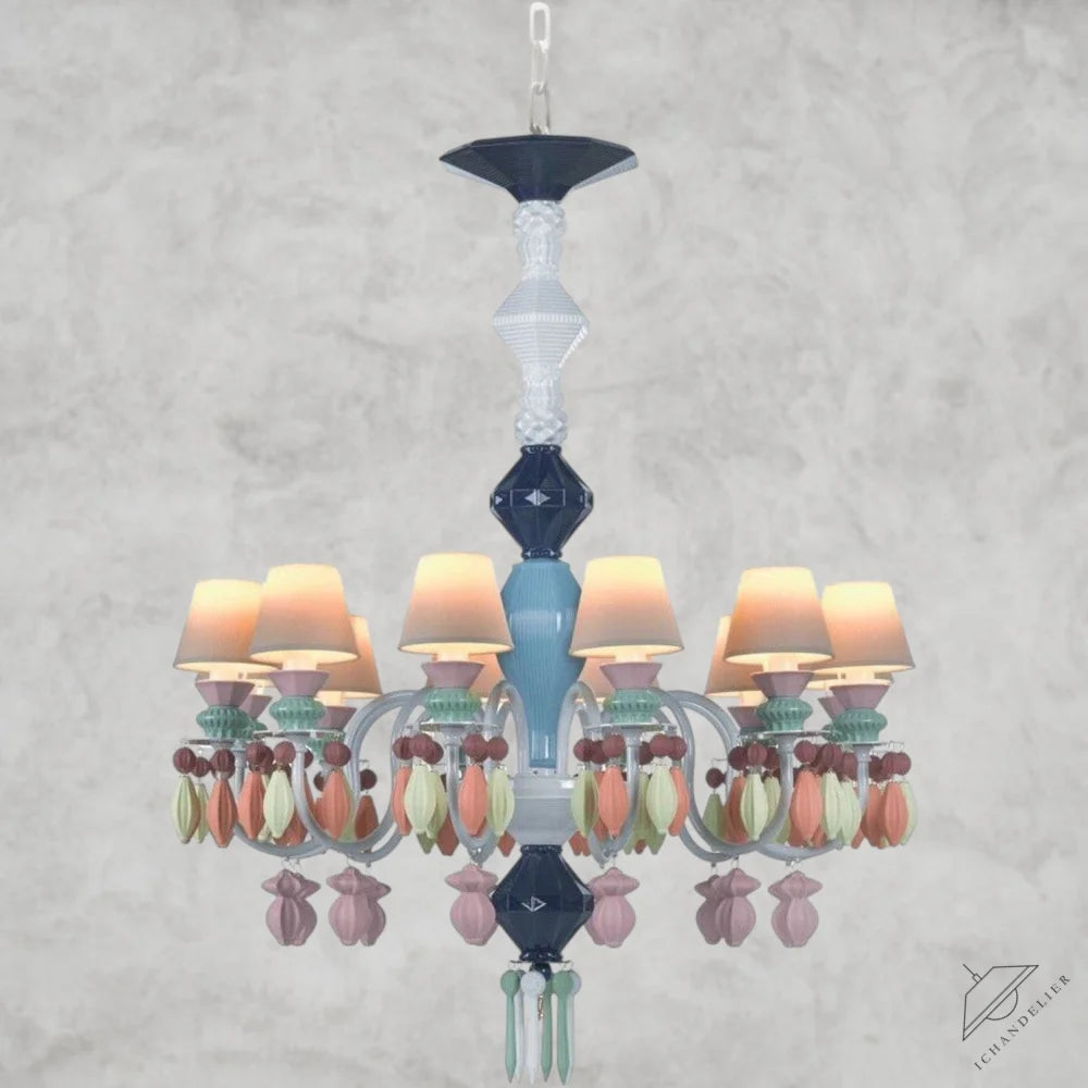 Multicolor Belle De Nuit 12-Lights Chandelier