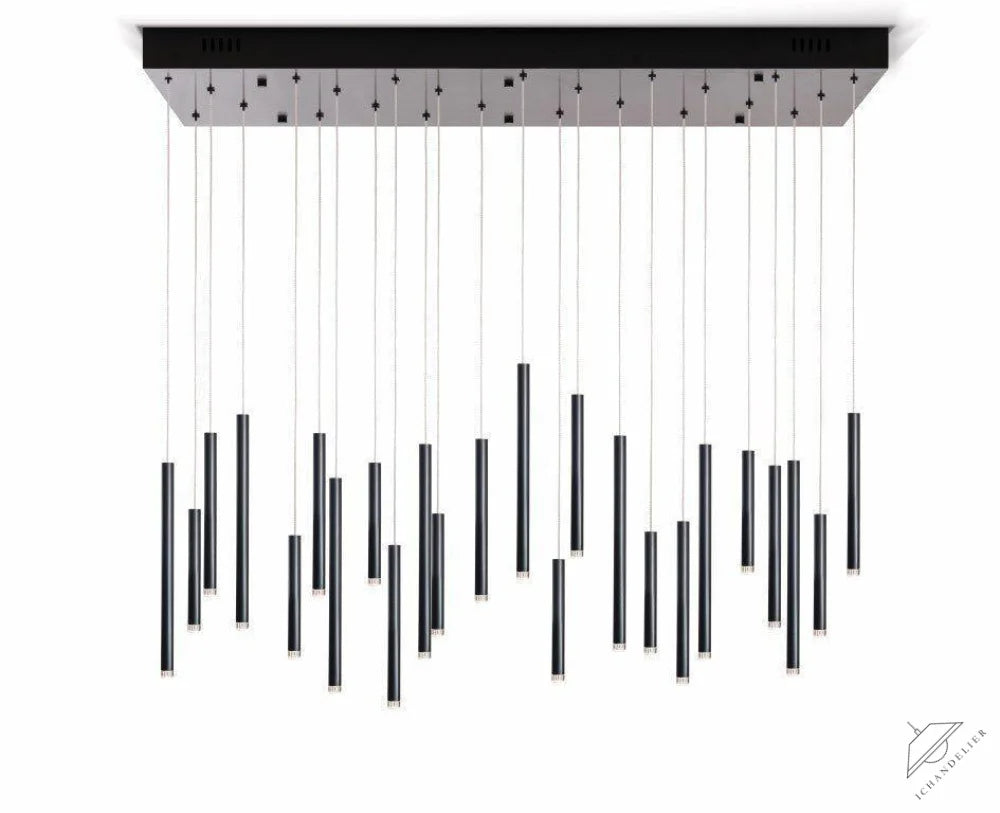 Bellini Rectangular Tubular Pendant Light Chandelier