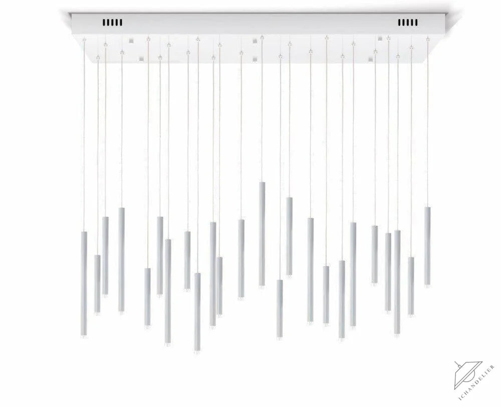 Bellini Rectangular Tubular Pendant Light Chandelier