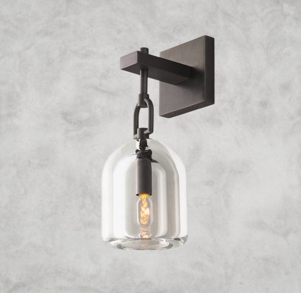 Bronze Botanist Cloche Sconce