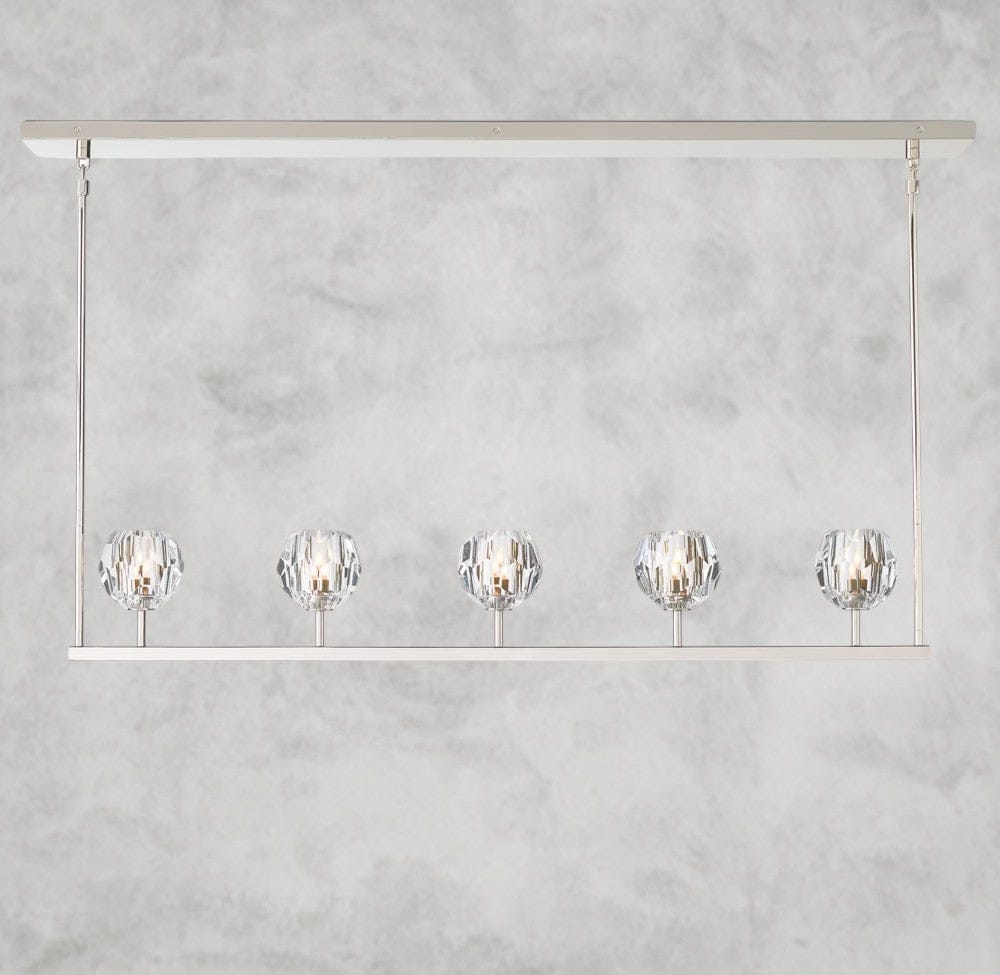 Boule De Cristal Clear Glass Linear Chandelier 48
