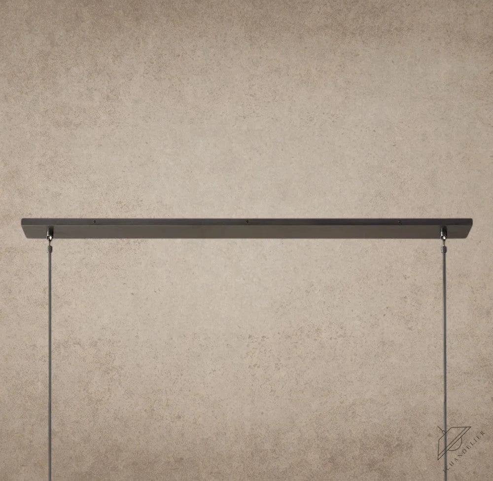 Boule De Cristal Clear Glass Linear Chandelier 48", 60"