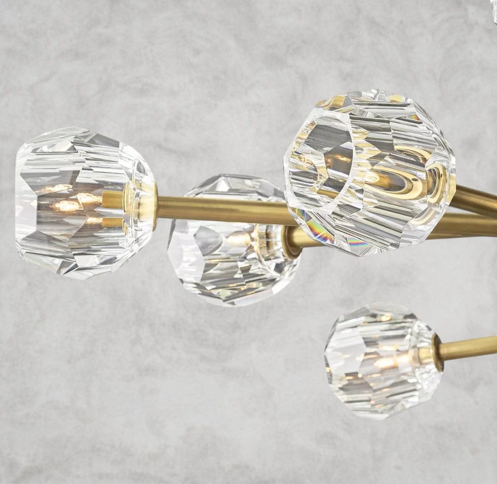 Boule De Cristal Oval Chandelier 72"